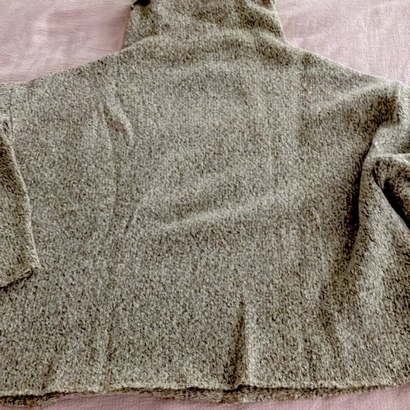 EILEEN FISHER boxy merino wool tweedy turtleneck sweater pullover Size L - Picture 7 of 8